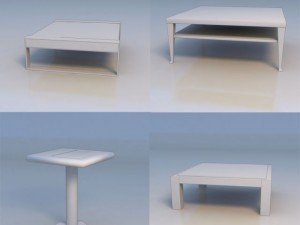 table desk Modèle 3D