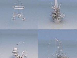 decoration art piece flower 3Dモデル