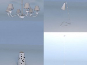 light lightshade pendant light 3D Model