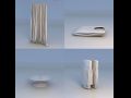 curtain clothes table Model 3D
