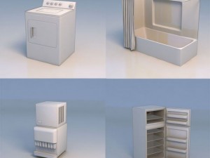 washing machine 3D 模型