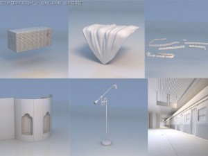 light cushion closet outdoor Modèle 3D