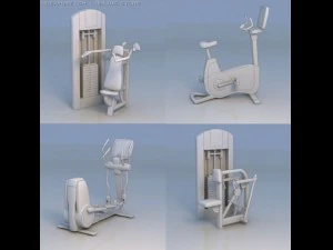 peralatan kebugaran gym Model 3D