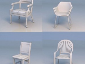 chair 3D मॉडल