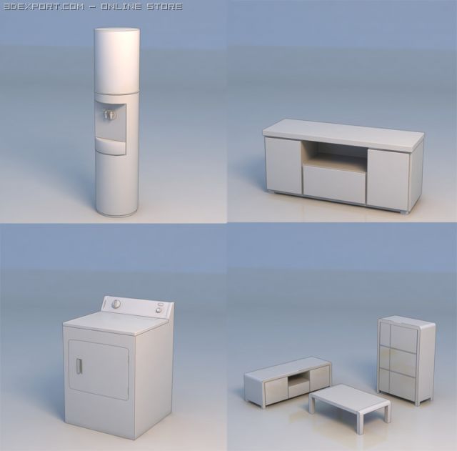 watering trough  washing 3D Модель .c4d .max .obj .3ds .fbx .stl .blend 