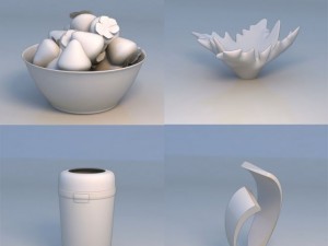 accessories fruit dish garbage 3D मॉडल