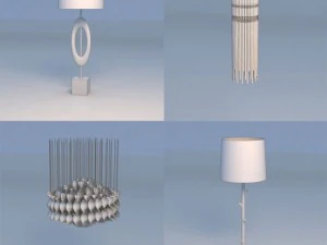 светлый подвесной светильник 3D Модель