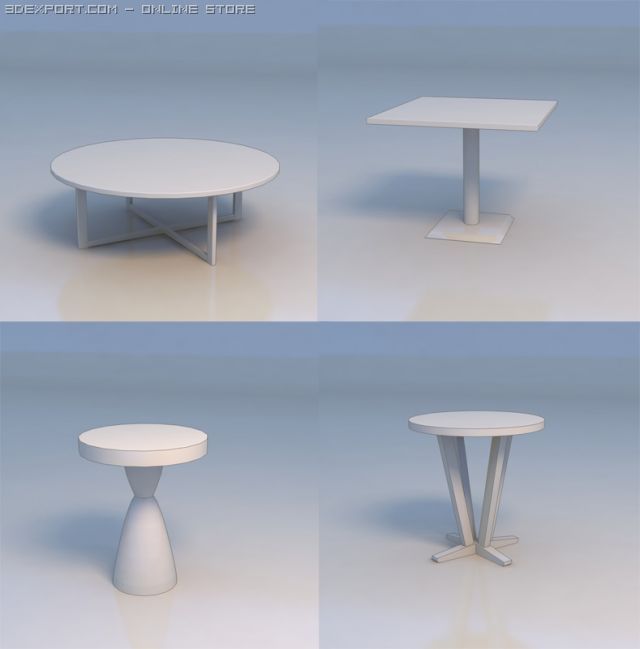round table 3D Модель .c4d .max .obj .3ds .fbx .stl .blend 