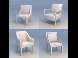 chair sofa couch 3D 모델
