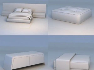 table de lit de massage Modèle 3D