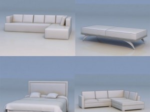 sofa bed couch massage bed Modèle 3D