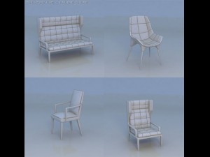 chair sofa couch Modelo 3D