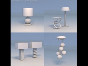 light lamp pendant light 3D Модель