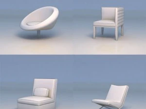 sof&aacute; sof&aacute; silla Modelo 3D