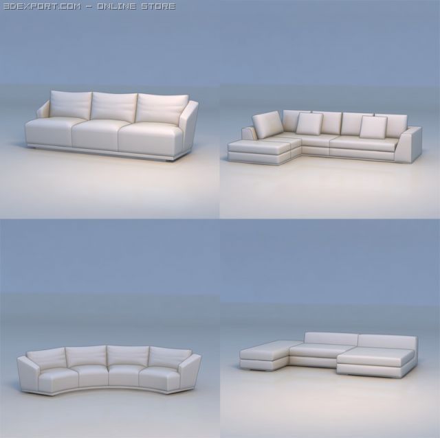 sofa couch lounge 3D मॉडल .c4d .max .obj .3ds .fbx .stl .blend 