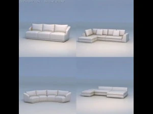 ruang sofa sofa Model 3D