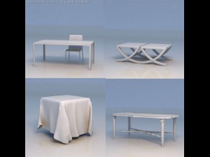 table desk 3D 模型