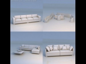 sofa couch lounge 3D Model