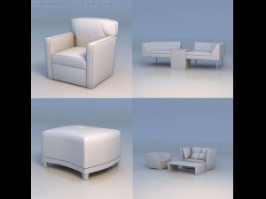 chair sofa desk couch 3D मॉडल
