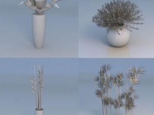 plant flowers bamboo Modelo 3D
