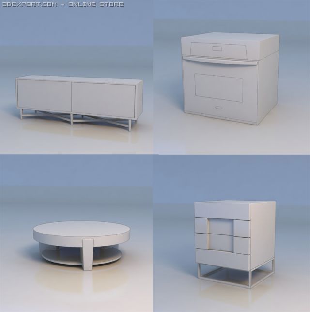 table desk 3D Модель .c4d .max .obj .3ds .fbx .stl .blend 