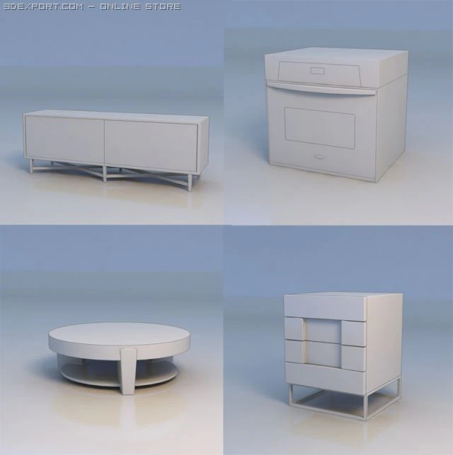 table desk 3D Model .c4d .max .obj .3ds .fbx .stl .blend 