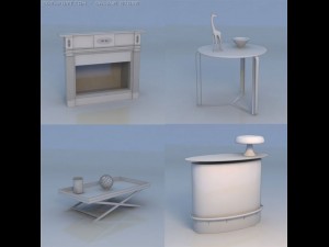 table desk 3D मॉडल
