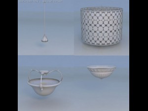 light pendant light lamp 3D 모델