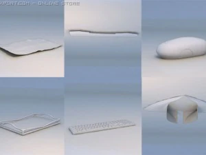 keyboard decorative piece bed 3D Model