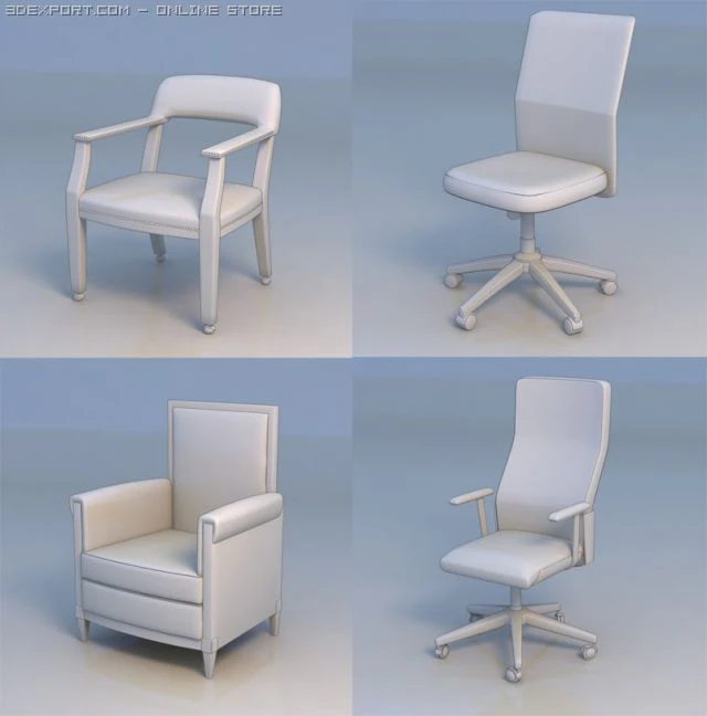 chair sofa couch 3D Model .c4d .max .obj .3ds .fbx .stl .blend