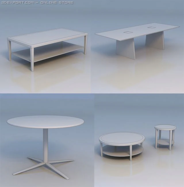 table round table 3D Model .c4d .max .obj .3ds .fbx .stl .blend 