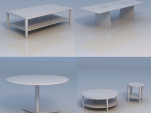 table round table Modèle 3D