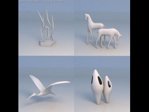 sculpture art piece 3D 模型