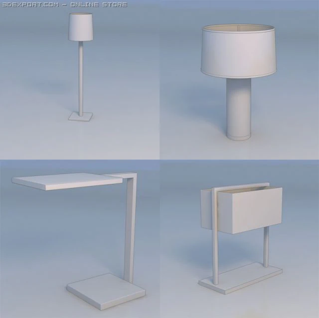 light lamp 3D Model .c4d .max .obj .3ds .fbx .stl .blend