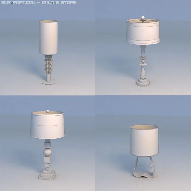 light lamp 3D Model .c4d .max .obj .3ds .fbx .stl .blend 