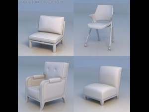 table round table 3D 모델
