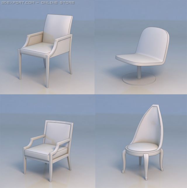 sofa couch chair 3D 모델 .c4d .max .obj .3ds .fbx .stl .blend 