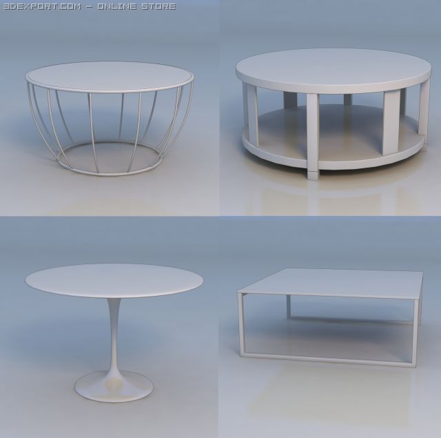 table round table 3D Modell .c4d .max .obj .3ds .fbx .stl .blend