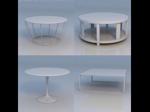 table round table Modèle 3D
