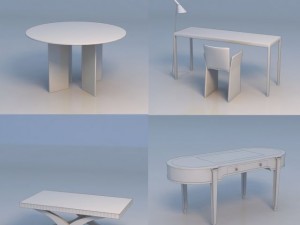 table round table 3D मॉडल