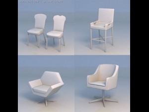 chair sofa couch Modèle 3D