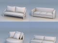 sofa lounge couch Model 3D