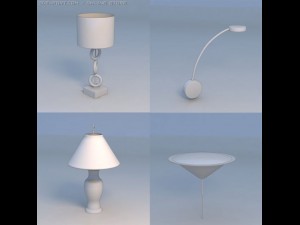light lamp pendant light Model 3D