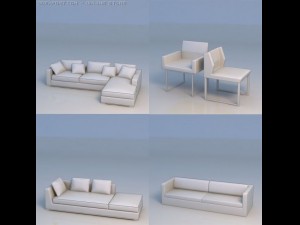 sofa couch chair Model 3D