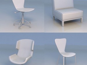 chair sofa couch Model 3D