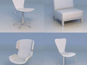 Stuhl, Sofa, Couch 3D Modell