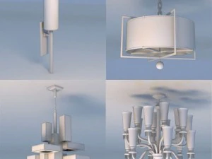 펜던트 라이트 램프 3D 모델