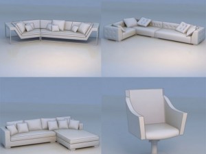 sofa chair lounge Modelo 3D