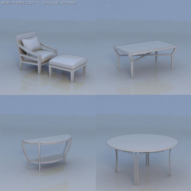 table desk 3D-Modell .c4d .max .obj .3ds .fbx .stl .blend 
