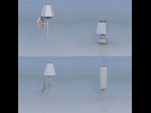 light lamp pendant light Model 3D